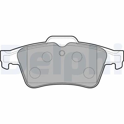 Immagine di DELPHI LP3303 Kit pastiglie freno Non predisposto per contatto segnalazione usura con lamierino anticigolío senza accessori PEUGEOT: 508 I SW