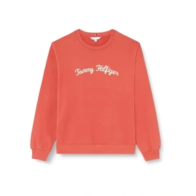 Immagine di Tommy Hilfiger Curve Script Felpa, Donna, Taglia: 54, Terra red