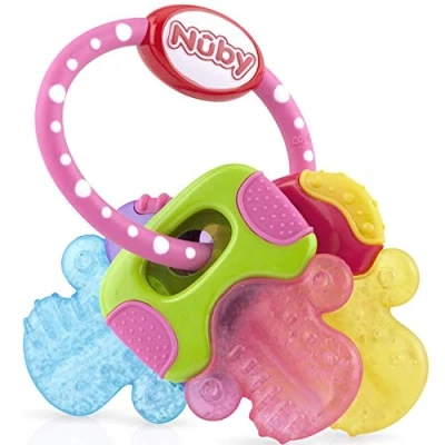 Immagine di Nuby IcyBite Teether ID567 Chiavi massaggiagengive con gel 3m+, multicolore
