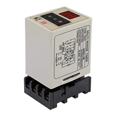 Immagine di Relè temporizzatore ritardo doppia modalità Display a LED 0,01S 99H AH3 DM 12/24/110/220 / 380V (opzionale)(DC 12V)