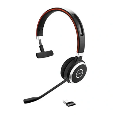 Immagine di Jabra Evolve 65 Wireless Mono On Ear Headset , USB A dongle, Ottimizzato per Microsoft Teams, Mono, Prima edizione