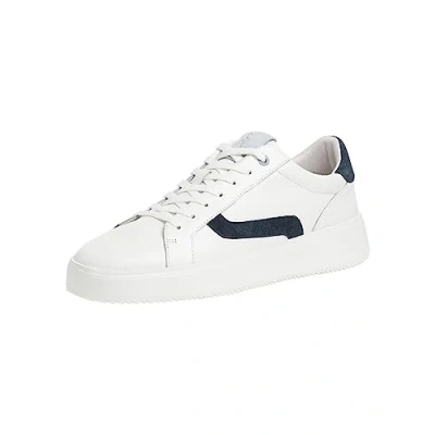 Immagine di Marco Tozzi Herren 2 13605 20 Leder Sneaker, Scarpe da Ginnastica Uomo, White/Navy, 45 EU