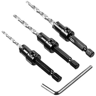 Immagine di Marchio Amazon Denali Set di punte per trapano a percussione in metallo duro, 3 pezzi
