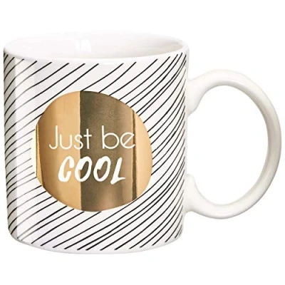 Immagine di Draeger Tazza originale da tè offrire in regalo ai propri cari caffè fine porcellana 350 ml 8 cm di diametro x 8,5 altezza just be cool