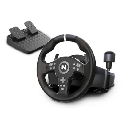 Immagine di NITHO Drive Pro ONE V200 Volante da Corsa e Pedali, 270 Gradi per PC, PS4, Xbox One, Series X/S, Simulatore di Guida con Cambio Sequenziale Integrato