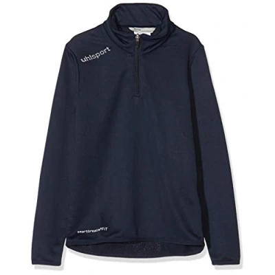 Immagine di uhlsport Uomo Essential 1/4 Zip Top, Uomo, Navy/Bianco