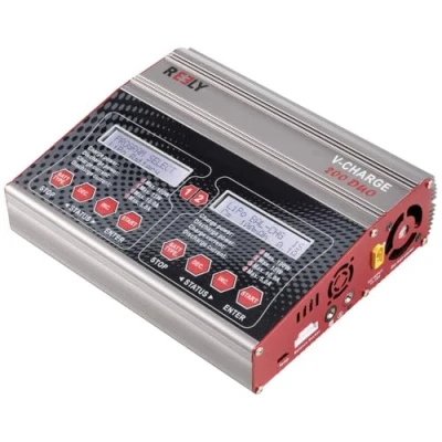 Immagine di Reely V Charge 200 Duo Caricabatterie multifunzione per modellismo 12 V, 230 10 A NiMH, LiPo, LiIon, LiHV, Piombo Calcio, Acido