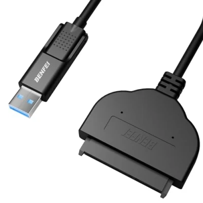 Immagine di BENFEI Cavo SATA a USB, 2 in 1 USB C/USB 3.0 III Adattatore compatibile per 2,5&quot; HDD e SSD