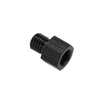 Immagine di 1/8 NPT M10x1.25 Estremità diritta, presa flare Hex Port Plug Adapter adattatore riduttore nero