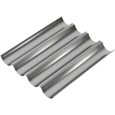 Immagine di WELLGRO Teglia per baguette, fino a 4 con rivestimento antiaderente, 38 x 32,5 3 cm