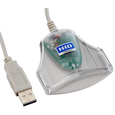 Immagine di HID Omnikey Lettore e Scrittore di Smart Card USB per CNS, eID, CRS Firma Digitale, 3021 (trasparente)
