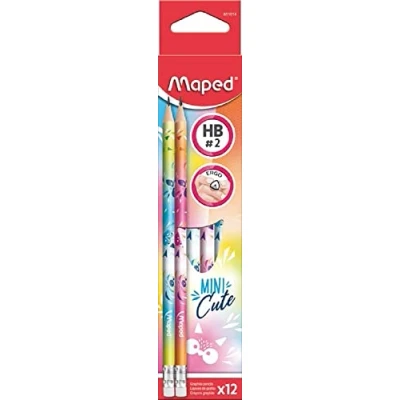 Immagine di Maped Matita ergonomica e mina HB resistente, Colori assortiti, 1 pezzo