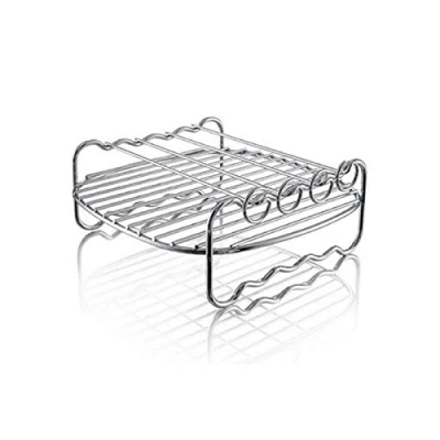 Immagine di griglia per friggitrice ad aria _HD9904/00, con spiedini, multiuso in acciaio inox, compatibile e altro ancora