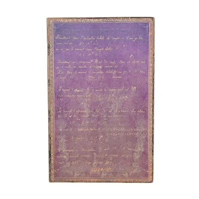 Immagine di Paperblanks Agende 18 Mesi a Copertina Morbida 2025, Marie Curie, La Scienza della Radioattività, Maxi, Verticale, Chiusura con Fascia Elastica