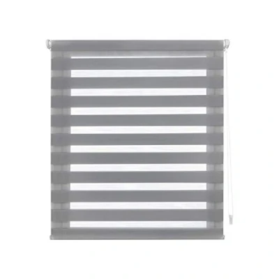 Immagine di Decorblind Tenda avvolgibile a doppio strato, senza attrezzi e trapano, misura della tenda: 130 x cm larghezza lunghezza/misura del tessuto: 127 125 notte giorno, colore