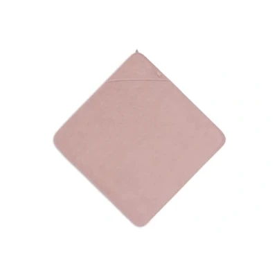 Immagine di Jollein asciugamano con cappuccio per bambini, in spugna, rosa selvatica, 100% cotone, 75 x cm, certificato Oeko Tex, bambini ragazze e ragazzi