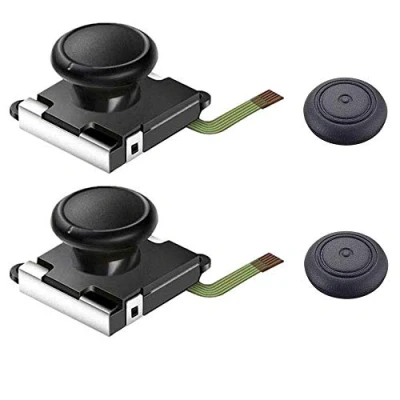 Immagine di Thlevel Analogico Joystick 3D per NS, Utilizzato Sostituire Il Sinistro/Destro di NS + 2 Coperture (2PCS)