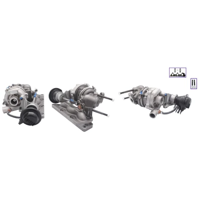Immagine di ELSTOCK 91 1727 Turbina Turbocompressore a gas scarico, elemento di regolaz. (attuatore) regol. pneumatica con guarnizioni SMART: City Coupe