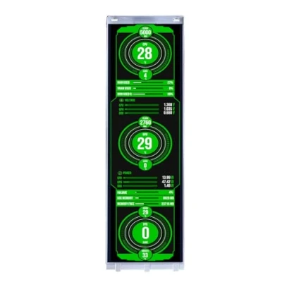 Immagine di VSDISPLAY 14.5 pollici 2560x720 2K IPS Touch LCD Monitor per Y70 PC Case, Aida64 CPU GPU Computer Gaming caso, mini HDMI Tipo C Ingresso video
