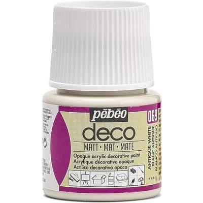Immagine di Pébéo 204069 Colore Acrilico Opaco, 1 bottiglietta da 45 ml, Colore: Bianco Antico