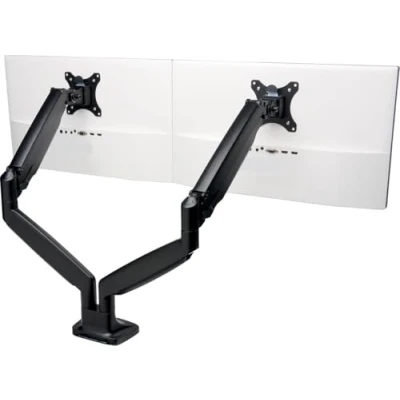 Immagine di Kensington Braccio per Monitor Doppio con Piastra Vesa, Altezza Regolabile One Touch, l&#039;Home Office, Molla a Gas integrata, Nero (K59601WW)