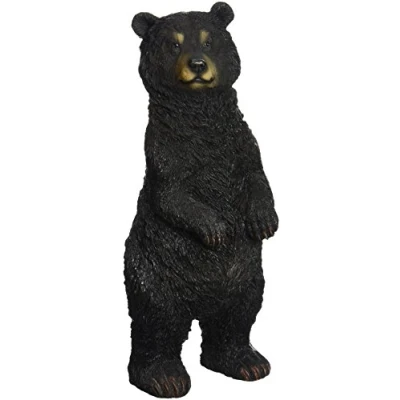 Immagine di Design Toscano QM24216001 Statua Orso Nero: in Piedi, Multicolore, 11.5x10x25.5 cm