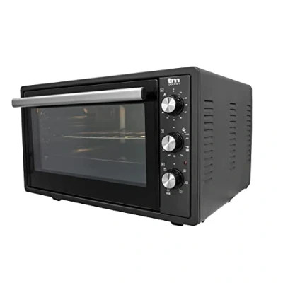 Immagine di TM Electron TMPHO037 Forno a convezione da tavolo, 6 funzioni, capacità 37 litri, timer 90 minuti, temperatura regolabile 80 250, 1650W
