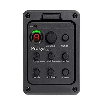 Immagine di sakulala Fishman Presys + Sistema di preamplificazione Integrato EQ Tuner Piezo Pickup Preamplificatori per Chitarra Acustica Accessori Parti