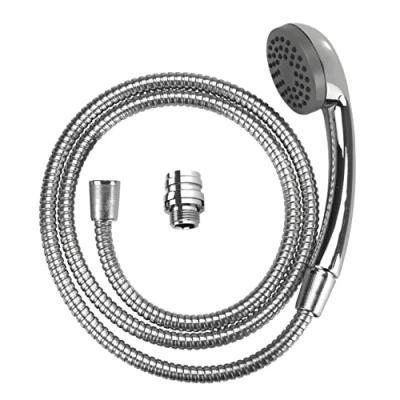 Immagine di WENKO Doccia per lavandino Doccetta a mano mobile con tubo flessibile in acciaio inox Cromo