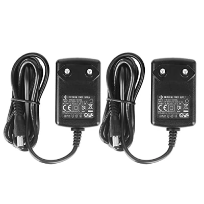 Immagine di Security 01 Confezione da 2 adattatori di alimentazione DC 6 V 1 A 1000 mA. Connettore 5,5 mm x 2,1