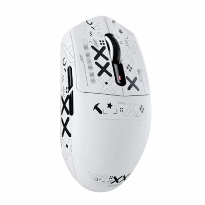 Immagine di ATTACK SHARK G3 Mouse Gaming Wireless, 59g SUPERLIGHT, 25000 DPI, Sensore PixArt PAW3311, 80 Milioni di Click, Bluetooth/2.4G/USB C Cablato, Batteria da 500mAh, per PC/Mac, Bianco