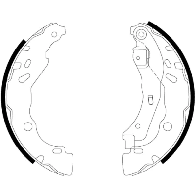 Immagine di TEXTAR 91083200 Ganasce freno 203 39 con leva a mano RENAULT: CLIO 4, 2, IV Station Wagon, DACIA: LOGAN MCV SANDERO I, 2