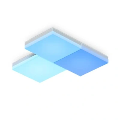 Immagine di Nanoleaf Skylight Starter Kit, 3 Plafoniere Led Soffitto RGBW Interno Modulari, Luci 16M Colori WiFi, Funziona con Alexa