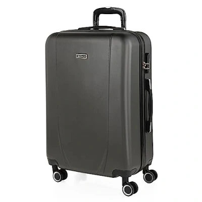 Immagine di ITACA Valigia Media da Viaggio Rigide. Trolley Medio con 4 Ruote. Materiale ABS Rigida in Offerta Resistente e Super Leggero 20 kg Lucchetto TSA 71160, Antracite