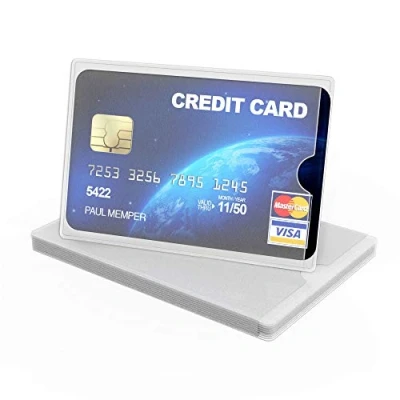 Immagine di kwmobile 10x custodie protettive portacarte Protezione portatessere carta di credito tessera sanitaria patente bancomat in morbido TPU trasparente matt