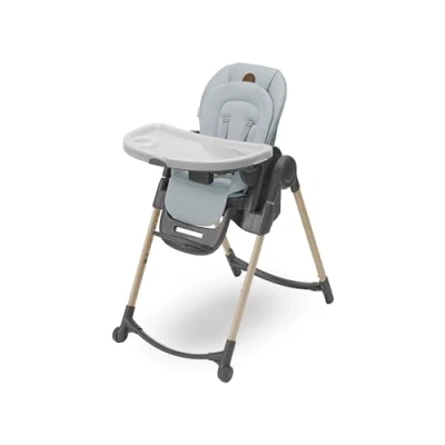Immagine di Maxi Cosi Minla Seggiolone pappa Evolutivo 6 in 1, 0 14 Anni, fino a 60 kg, Bimbi Reclinabile e Regolabile Altezza, 4 Posizioni Vassoio, Poggiapiedi Regolabile, Beyond Grey