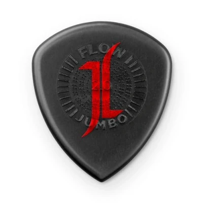 Immagine di DUNLOP 547PJL Jeff LOOMIS CUSTOM Flow Jumbo Player&#039;s PACK/3, Pack da 3 Plettri signature di Loomis,Colore Nero