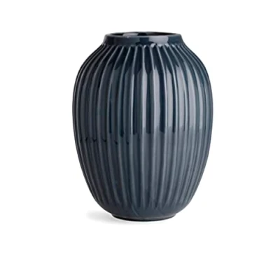 Immagine di Kähler Vaso H25,5 cm Hammershøi Design danese per fiori Fatto a mano, grigio