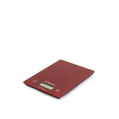 Immagine di Tognana Iridea, Bilancia da Cucina con display LDC e tasti touch screen, rosso mela