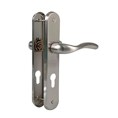 Immagine di Amig Set Maniglia per Porta Modello Lena Acciaio 238 x 40 mm Serratura di 85 Colore: Cromato opaco