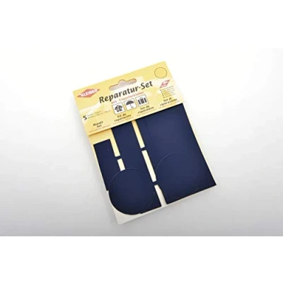 Immagine di Kleiber Set di Toppe autoadesive per riparazioni Abiti in Nylon, 5 Pezzi, Blu Scuro