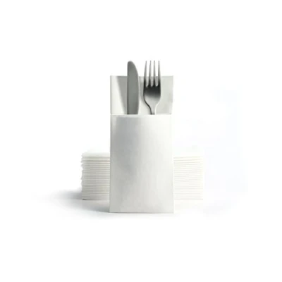Immagine di Alvotex CHIC Airlaid 50 tovaglioli usa e getta, in tessuto, 39 x 40 cm, colore: bianco