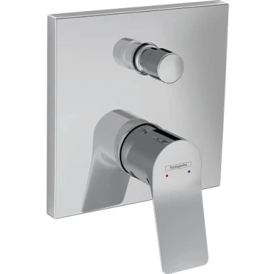 Immagine di hansgrohe Vivenis Miscelatore monocomando vasca ad incasso con valvola antiriflusso (EN1717), bianco opaco, 75416700