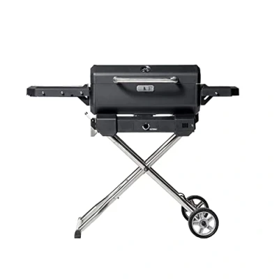 Immagine di Masterbuilt® Barbecue portatile a carbonella e affumicatore con carrello, colore: nero