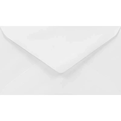 Immagine di Netuno 100 busta lettera bianca formato 9 x 16 cm 100g Lessebo Smooth White buste ecologiche per partecipazioni ringraziamento inviti feste compleanno matrimonio taglio a punta lembo gommato