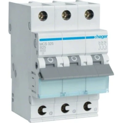 Immagine di Hager MCS325 interruttore automatico C type 3 modulo/moduli