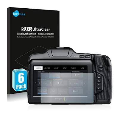 Immagine di savvies (6 Pezzi Pellicola Protettiva per Pocket Cinema Camera 6K Pro / G2 Protezione Schermo Trasparente