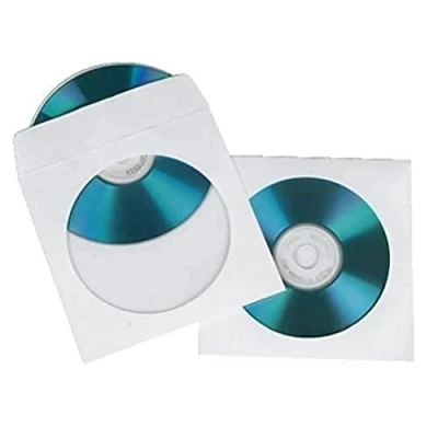 Immagine di Hama Busta per CD 00062672 1 CD/DVD/Blu Ray Bianco Carta 100 pz.