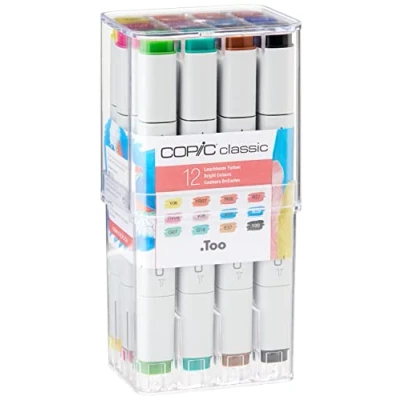Immagine di Copic 20075702 Set di 12 Marcatori, Multicolore