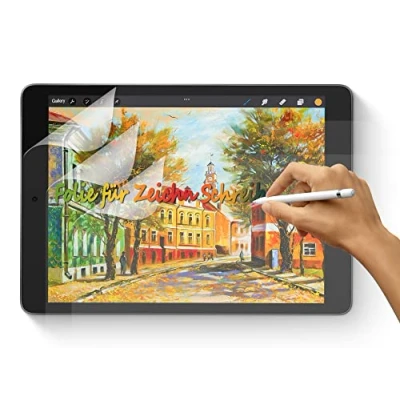 Immagine di SUEEWE [3 Pezzi] Effetto Carta Pellicola per 10,2&quot; iPad 9/8/7 Generazione (2021/2020/2019),Feel Like Opaca Paper in PET Disegnare Schizzi Scrittura